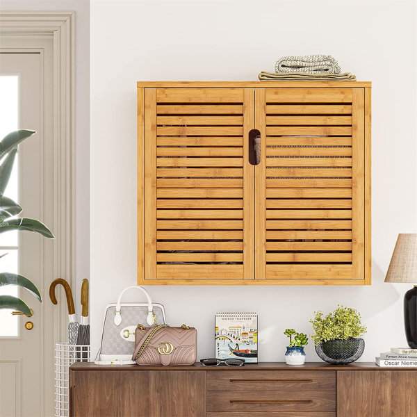 Latitude Run® Kosi Solid Wood Wall Bathroom Cabinet | Wayfair